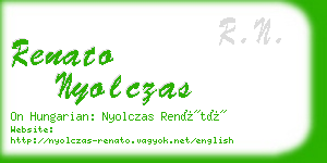 renato nyolczas business card